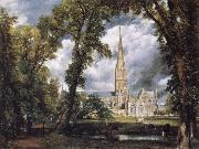 John Constable Salisbury Cathedral from the Bishop-s Grounds Germany oil painting artist